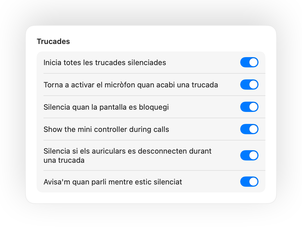 Configuració de Muffle per iniciar trucades silenciades i altres automatitzacions