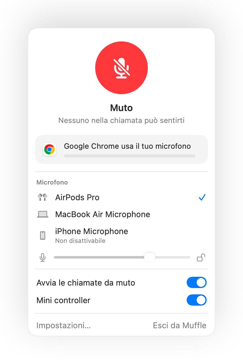 Push to talk su Mac, in qualsiasi app