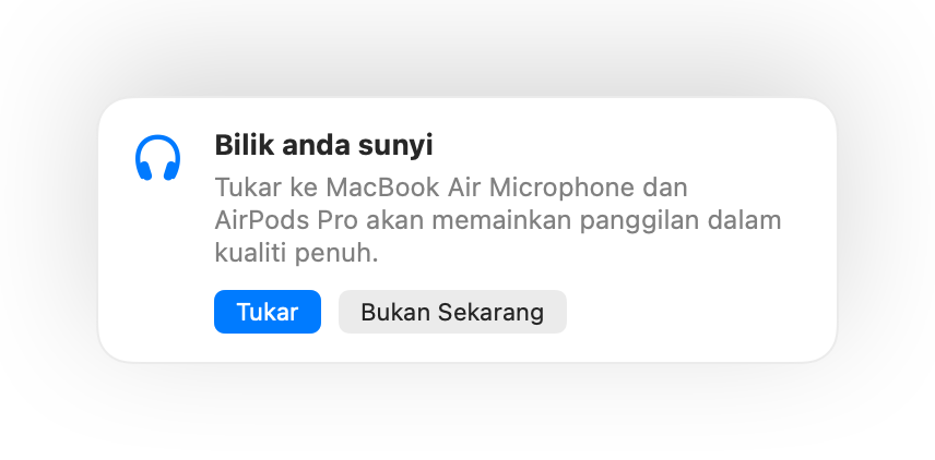 Muffle mencadangkan mikrofon Mac kerana bilik sunyi