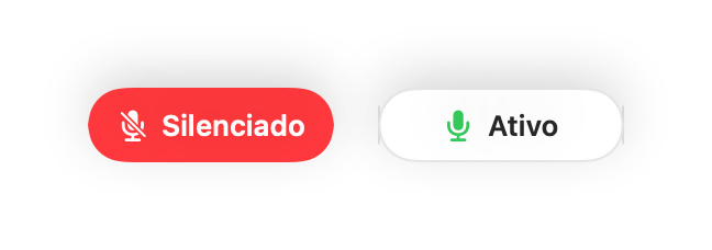 O minicontrolador flutuante nos estados silenciado e ativo